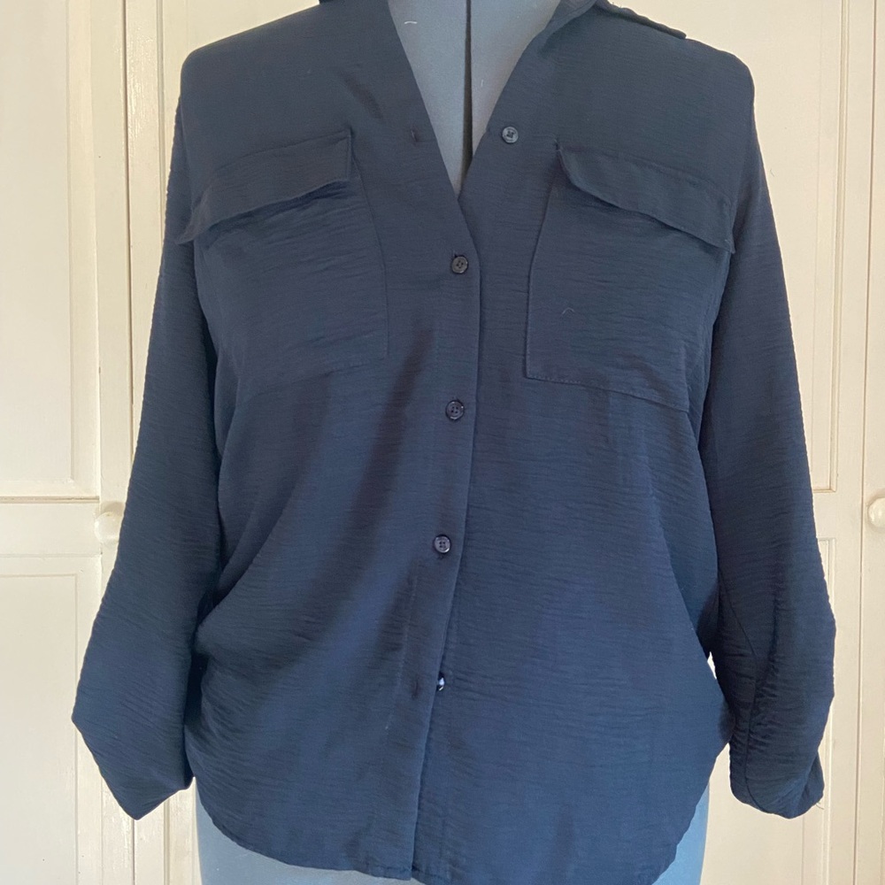 Dark blue women’s blouse